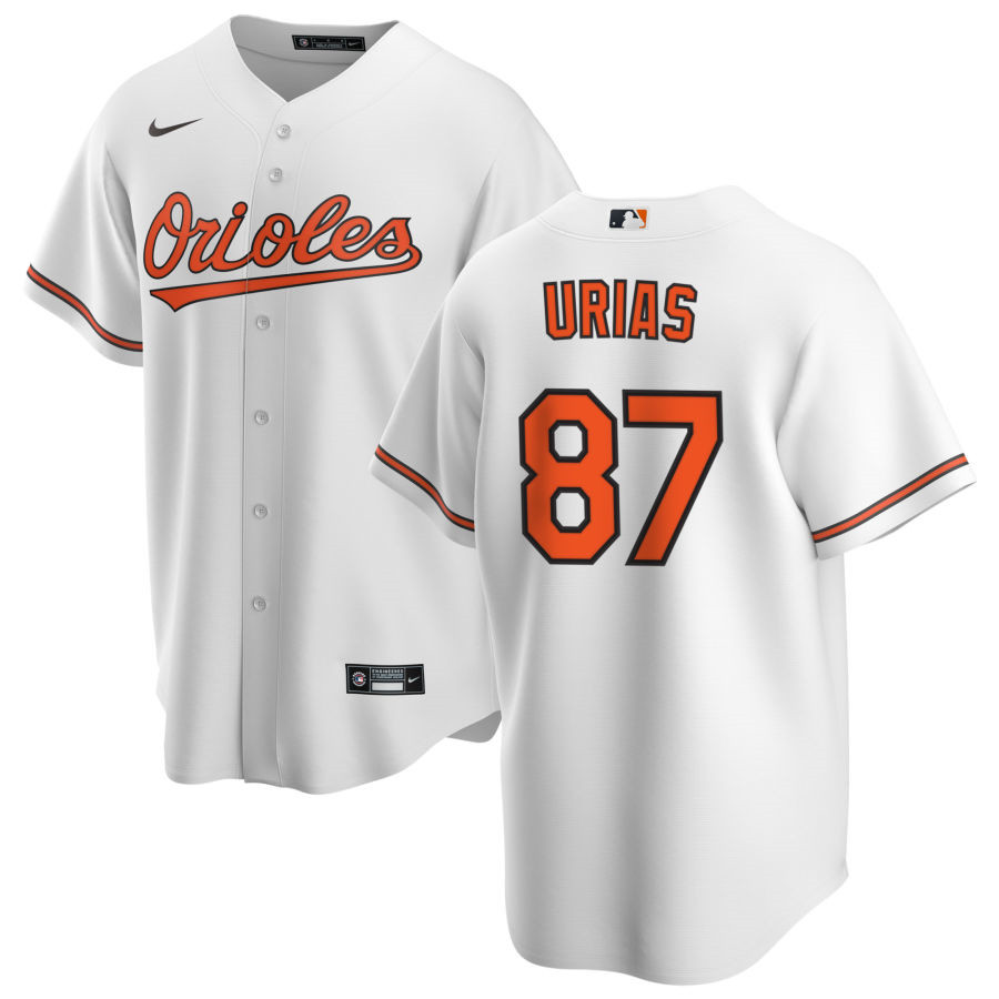 Nike Men #87 Ramon Urias Baltimore Orioles Baseball Jerseys Sale-White